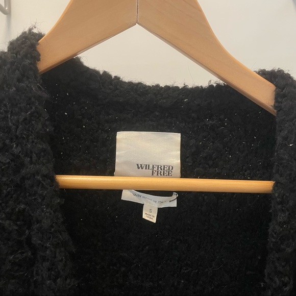 Aritzia Wilfred Free mohair fuzzy boucle cardigan - Picture 3 of 4